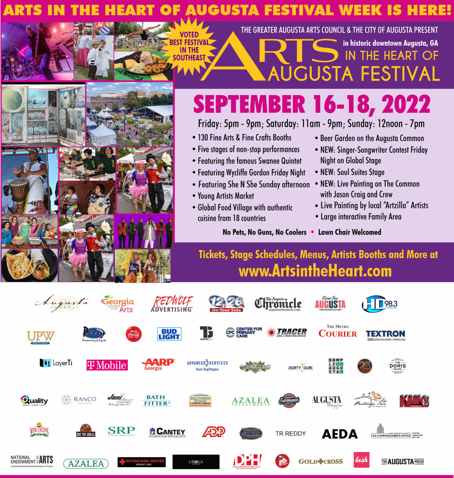 Last Few Days for Advance, Discounted Tickets Arts in the Heart